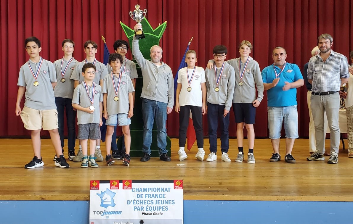 JEEN échecs podium top jeunes 2023 toulouse
